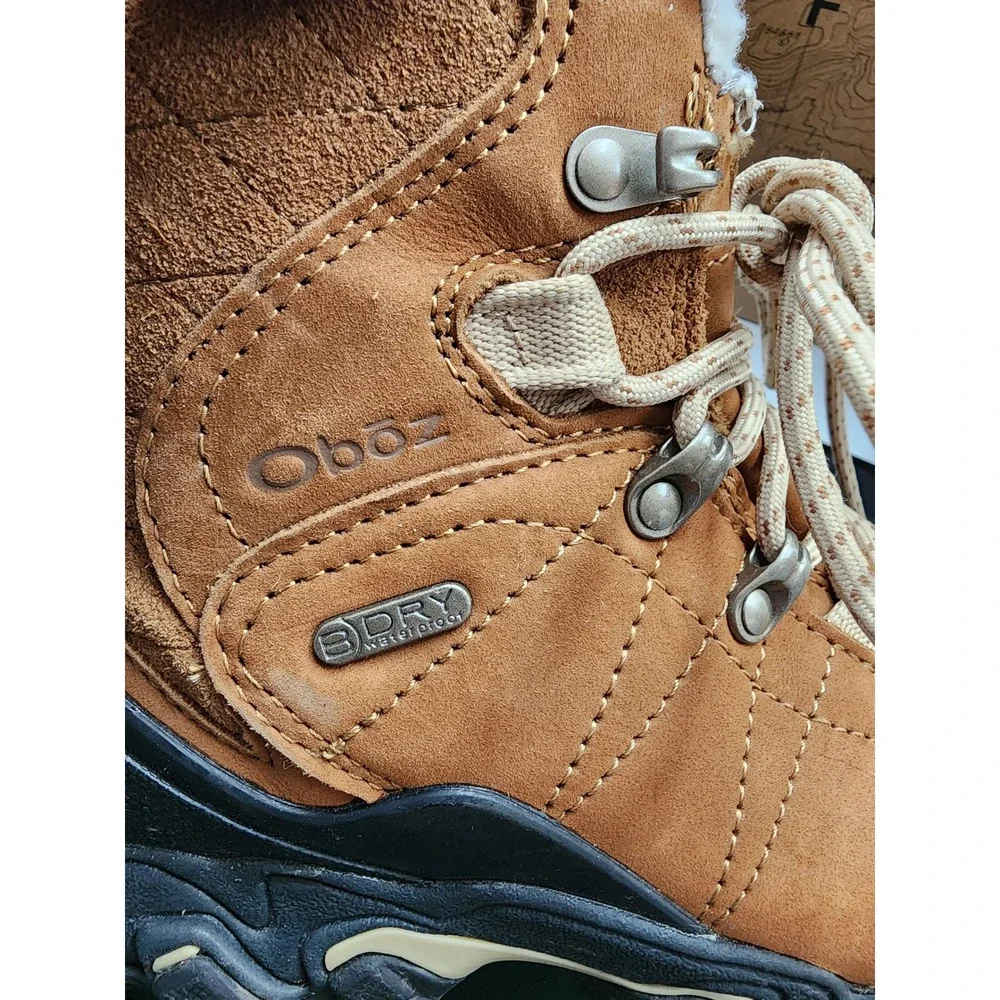 Oboz‎ Bridger 7 Insulated B-DRY Waterproof Winter Hiking Boots Chipmunk Brown 7